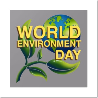 world environment day Posters and Art